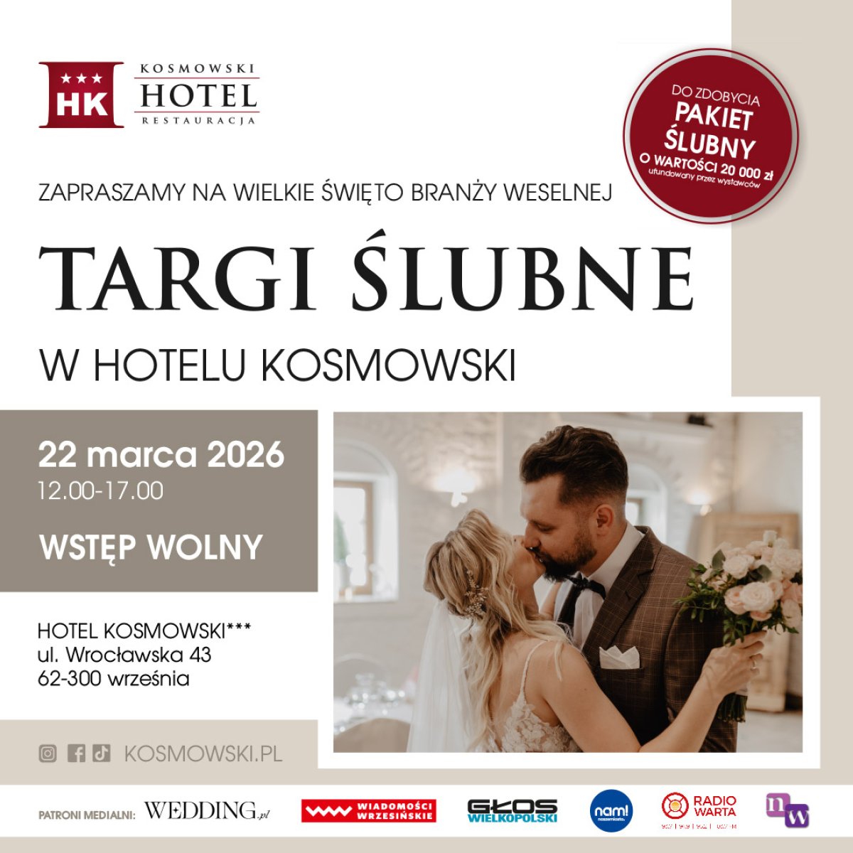 Targi Ślubne w Hotelu Kosmowski - inspiracje, emocje i kompleksowa oferta dla przyszłych Par Młodych
