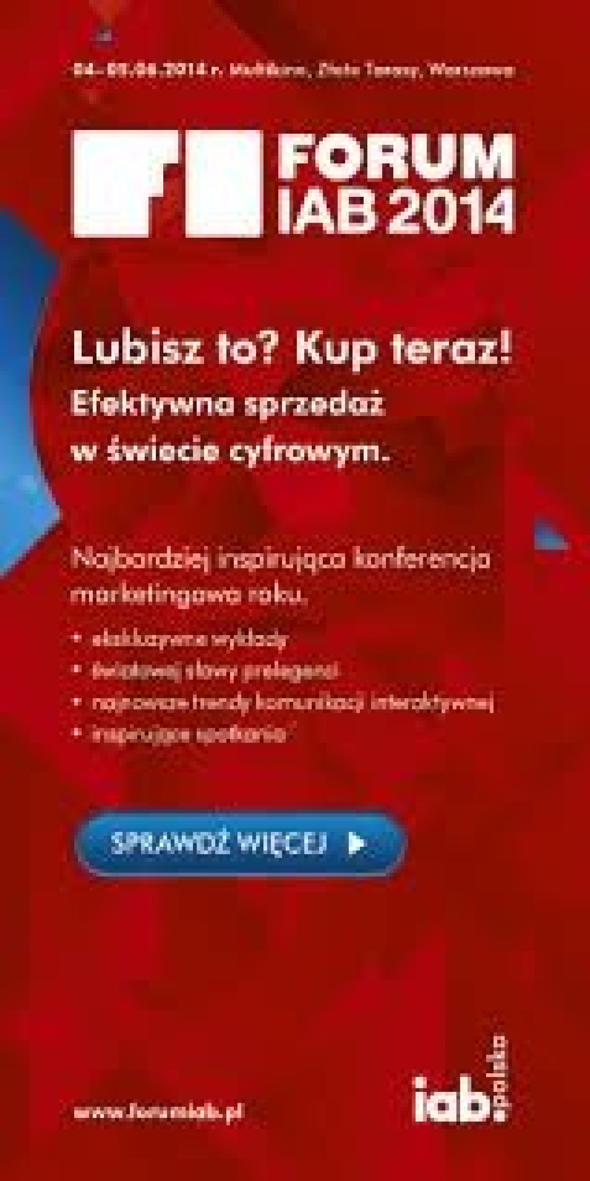 Forum IAB juz wkrótce w Warszawie