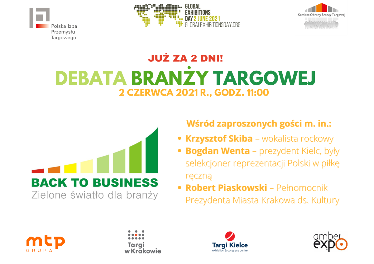 Zielone światło dla branży targowej - akcja z okazji Global Exhibitions Day.