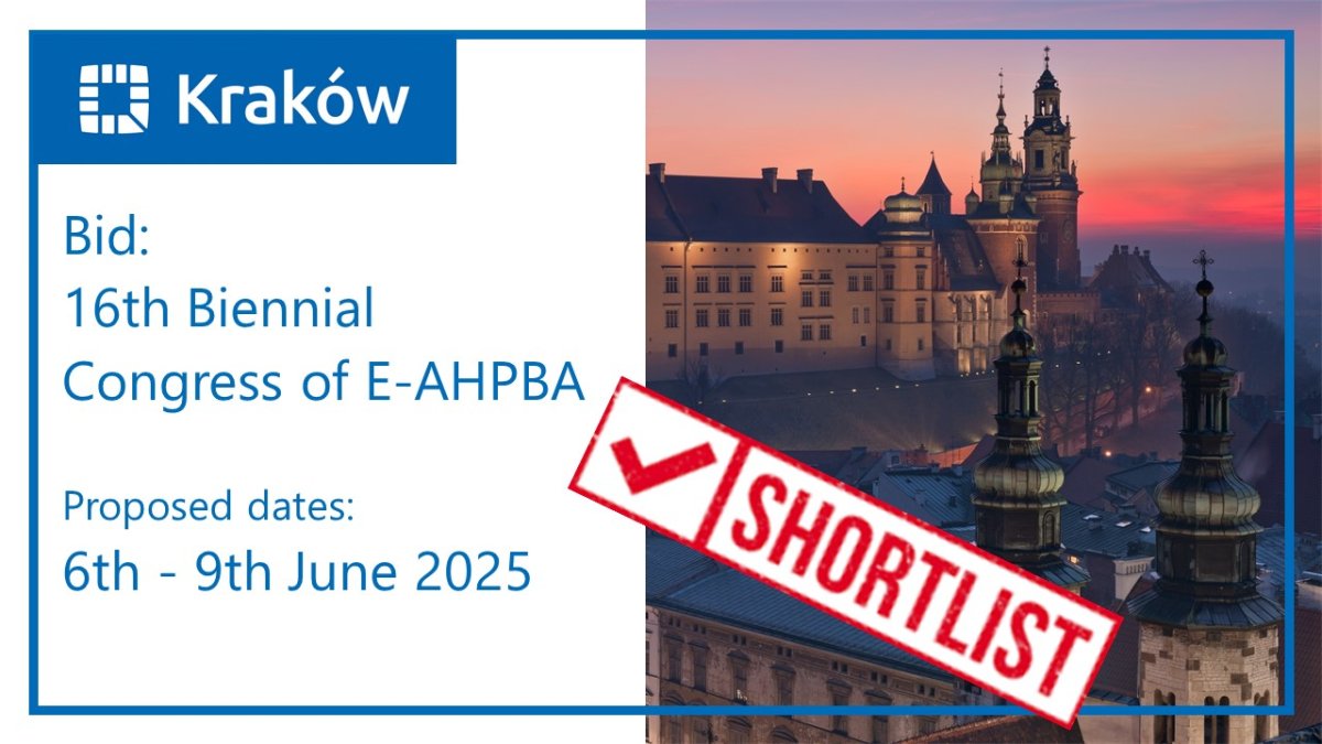 Kraków walczy z Londynem i Dublinem o prawa do organizacji kongresu E-AHPBA w 2025 roku