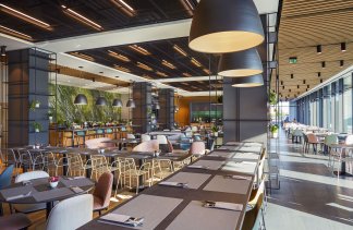 Hotele 4**** - Q Hotel Plus Wrocław Bielany - restaurant - zdjęcie 4 